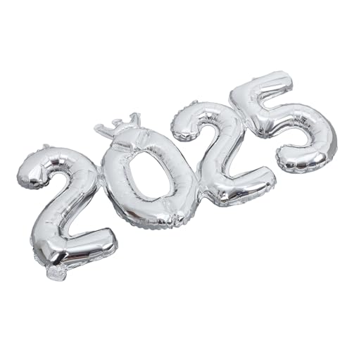 Alipis 2025 Aluminiumfolie Ballons Set Neujahr Feier Dekoration Party Supplies Für Silvester Festliche Ballons Für Abschlussfeiern Silberne Zahl 2025 Mit Krone Alipis 2025 Aluminiumfolie Ballons Set Neujahr Feier Dekoration Party Supplies Für Silvester Festliche Ballons Für Abschlussfeiern Silberne Zahl 2025 Mit Krone von Alipis