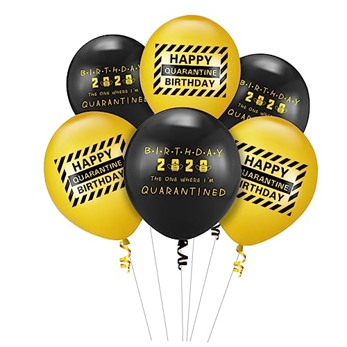 Alipis 1 Satz 30 Stück Geburtstagsballon Ballons Bedrucken Gelbe Luftballons Alles Zum Geburtstag Luftballons Bau Geburtstag Luftballons Zur Babyparty Jubiläum Schmücken von Alipis