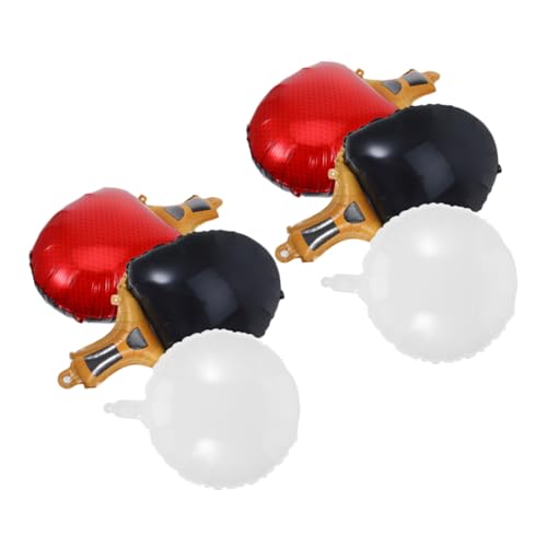 Alipis 1 Satz Aufblasbare Folienballons für Sportthemen Feiern und Geburtstagspartys Wiederverwendbar Teiliges Rot und Schwarz von Alipis