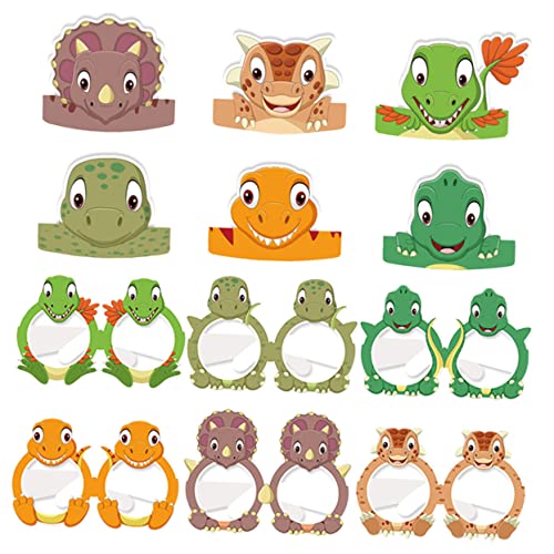 Alipis 1 Satz Dinosaurier Papier Hut Brille Kinderhüte Dinosaurier-Brille Partyzubehör Partyhut und Brille Dinosaurier-Hüte dekorative Dinosaurierhüte Dinosaurierdekoration Dinosaurierhut Alipis 1 Satz Dinosaurier Papier Hut Brille Kinderhüte Dinosaurier-Brille Partyzubehör Partyhut und Brille Dinosaurier-Hüte dekorative Dinosaurierhüte Dinosaurierdekoration Dinosaurierhut von Alipis