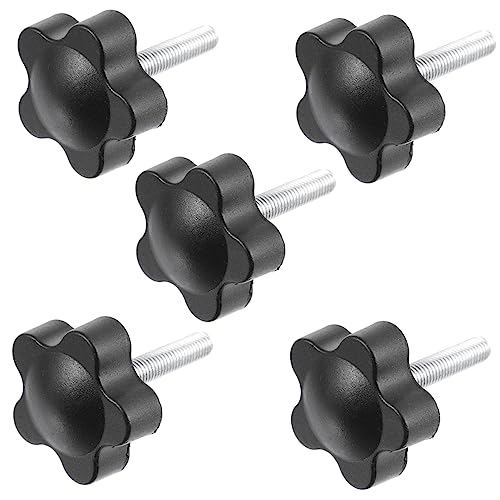 Alipis 1 Satz Handschraube Klemmen Manuelle Schrauben Klemmschraube Daumenschrauben Klemmknöpfe Rändelschrauben Gewindeknopf Knopfschrauben Klemmknopf Schwarz Pp 15 Stück von Alipis