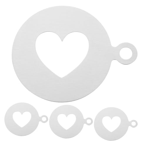 Alipis 1 Satz Kaffee Schablonen Set Teilig Herzform Latte Art Vorlagen Für Cappuccino Cupcakes Und Kuchen Einfach Zu Reinigen Lagern 4 Stück Alipis 1 Satz Kaffee Schablonen Set Teilig Herzform Latte Art Vorlagen Für Cappuccino Cupcakes Und Kuchen Einfach Zu Reinigen Lagern 4 Stück von Alipis