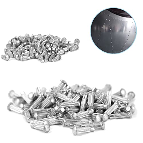 Alipis 1 Satz Knurled Solid Rivets Halbrund Kopf Silber Robuste Für Schilder Installieren Für Und Außenanwendungen 1500 Stück von Alipis
