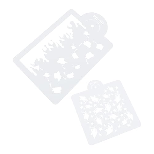 Alipis 1 Satz Kuchen Schablonen Praktische Tortendekorationsvorlagen Aus Hochwertigem Material Für Kreative Gestaltungen Für Abschlussfeiern Und Einfache Dekorationen 2 Stück von Alipis