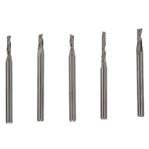 Alipis 1 Satz Teiliges Cnc Fräser aus Wolframstahl Einzelschneidiger Fräser für Gravur und Fräsarbeiten Langlebig und Vielseitig Einsetzbar Kompatibel mit Cnc Router von Alipis