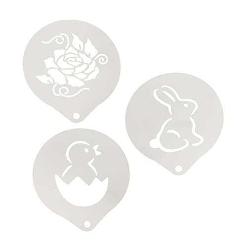 Alipis 1 Satz Teiliges Kaffeestencil Aus Hochwertige Schablonen Für Latte Art Zum Dekorieren Von Cappuccino Und Kuchen Vielseitig Einsetzbar Für Kreative Designs Zu Reinigen Und 3 Stück von Alipis