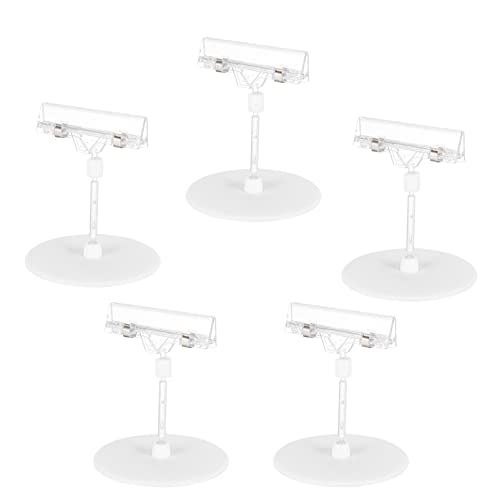 Alipis 1 Satz Teiliges Set Preisschildhalter Clip Transparente Etikettenständer Für Supermarkt Einzelhandel Für Werbung Und Produktpräsentation 5 Stück von Alipis