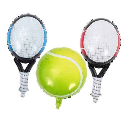 Alipis Sportballons Tennis Und Schläger 3 Dekorative Partyballons Für Tennis-themenveranstaltungen von Alipis