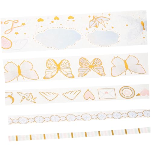 Alipis 1 Satz Washi-tape-aufkleber Diy-hand Verwaschenes Klebeband Klebebänder Einfache Washi-tapes Washi -bänder Urlaubs-washi-tape Handkonto -bänder Diy-bänder Flüsterpapier 12 Rollen von Alipis