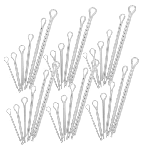 Alipis 1 Schachtel Befestigungsclips Befestigungselement Federhalter Pin Für Anhängerkupplung Pin-sortiment Stiftkupplung Verschiedene Federn Mäherstiftclip Silber Rostfreier Stahl von Alipis
