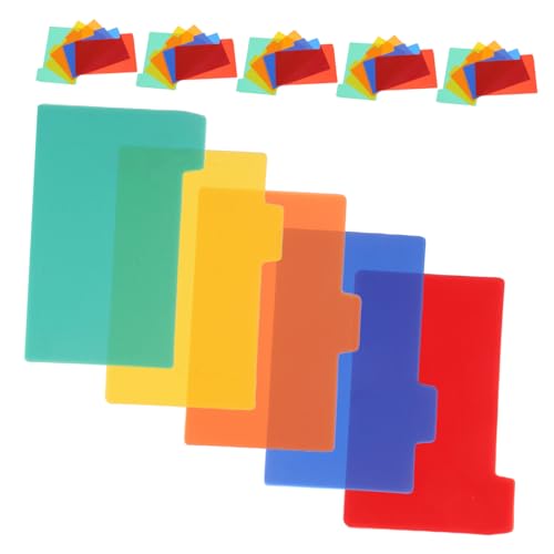 Alipis 1 Set Karteikarten-führungsset, Inklusive Karteikarten-teiler Und Selbstklebenden Zahlen-alphabet-aufklebern, Aktenregister Für Büro Und Geschäft von Alipis