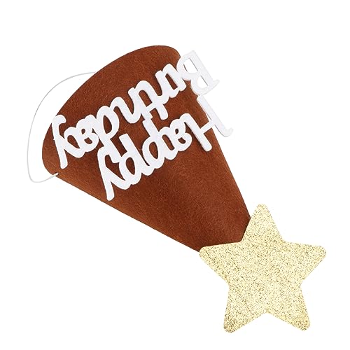 Alipis 1 Stück Geburtstagsmütze Niedlicher Partyhut für Adorable Party Headdress Foto Requisiten für Geburtstagsfeiern Kreatives Design für Unvergessliche von Alipis