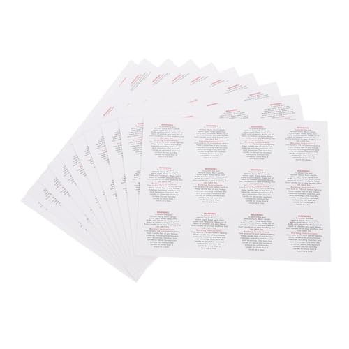 Alipis 10 Blatt Warnschild für hohe Temperaturen Kerzenwasseraufkleber DIY Warnkerzenaufkleber Wachsschmelze Verpackung lustige Kerzenetiketten Aufkleber aus beschichtetem Papier Alipis 10 Blatt Warnschild für hohe Temperaturen Kerzenwasseraufkleber DIY Warnkerzenaufkleber Wachsschmelze Verpackung lustige Kerzenetiketten Aufkleber aus beschichtetem Papier von Alipis