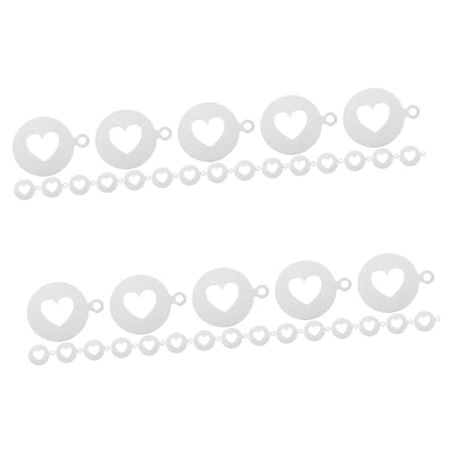 Alipis 10 Sätze Teiliges Set Kaffee Schablonen Aus Für Latte Art Herzform Kaffeedeckel Wiederverwendbare Dekorationsvorlagen Für Kuchen Und Desserts 4 Stück * 10 Alipis 10 Sätze Teiliges Set Kaffee Schablonen Aus Für Latte Art Herzform Kaffeedeckel Wiederverwendbare Dekorationsvorlagen Für Kuchen Und Desserts 4 Stück * 10 von Alipis