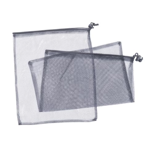 Alipis 10 Stk. Teiliges Mesh Tragetasche für Badprodukte Schwarze Aufbewahrungstasche für Reisen Camping von Alipis