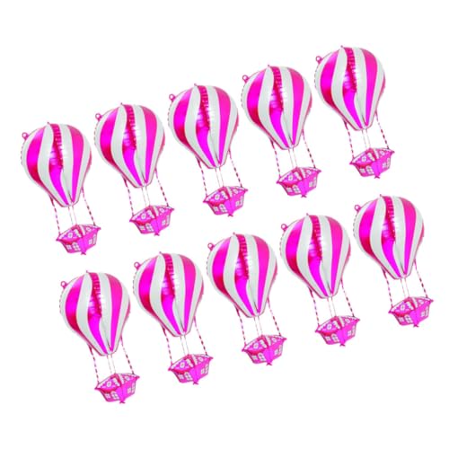 Alipis 10 Stück Aluminium Folienballons Heißluftballon Partydeko Metallic für Geburtstag Shower Hochzeit Festliche Wanddekoration Rosa Alipis 10 Stück Aluminium Folienballons Heißluftballon Partydeko Metallic für Geburtstag Shower Hochzeit Festliche Wanddekoration Rosa von Alipis