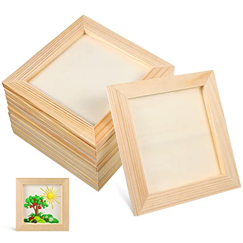 Alipis Holz-fotorahmen Großpackung 10 X 12 Cm Holz-bilderrahmen Unvollendet Basteln Für Kunstprojekte Heimdekoration von Alipis