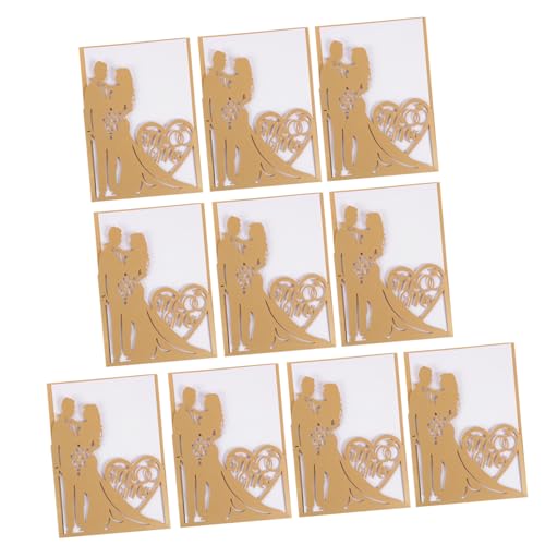 Alipis 10 Stück Hochwertige Hochzeitseinladungskarten mit Edlem Design Romantischen Mustern und Passender für Persönliche Nachrichten für Hochzeiten und Feiern Alipis 10 Stück Hochwertige Hochzeitseinladungskarten mit Edlem Design Romantischen Mustern und Passender für Persönliche Nachrichten für Hochzeiten und Feiern von Alipis