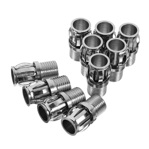 Alipis 10 Stück Lampenfassung Teiliges Metall Gewindefassung Außengewinde Langlebiger Lampenhalter Kompatibel für LED Leuchtmittel Energiesparend Robust von Alipis