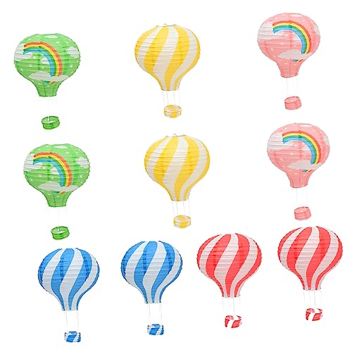 Alipis 10 Stück Papierlaternen Wiederverwendbare Deko Hot Luftballon Lampions für Kindergarten Kindergeburtstag Hochzeiten und Weihnachtsfeiern Bunte Designs Regenbogen und Streifen Alipis 10 Stück Papierlaternen Wiederverwendbare Deko Hot Luftballon Lampions für Kindergarten Kindergeburtstag Hochzeiten und Weihnachtsfeiern Bunte Designs Regenbogen und Streifen von Alipis