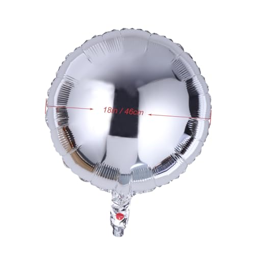 Alipis 10 Stück Runde Folienballons Silber Partydeko Wiederverwendbar für Geburtstag Valentinstag Hochzeit Jubiläum Helium Luftbefüllbar Langlebig Alipis 10 Stück Runde Folienballons Silber Partydeko Wiederverwendbar für Geburtstag Valentinstag Hochzeit Jubiläum Helium Luftbefüllbar Langlebig von Alipis