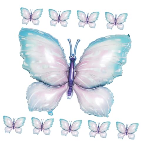 Alipis 10 Stück Schmetterling Folienballons Partydekoration für Geburtstagsfeiern Babypartys und Hochzeiten Lustige Pastellfarbene Schmetterlingsballons zur Raumgestaltung und von Alipis