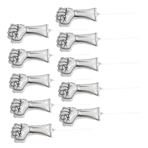 Alipis 10 Stück Teiliges Aufblasbare Aluminiumfolie Jubelballons Langlebige Sport-feierprop-sticks Leicht Aufblasbar Vielseitig Einsetzbar für Fußball Schule Sportwettbewerbe Lebendige von Alipis