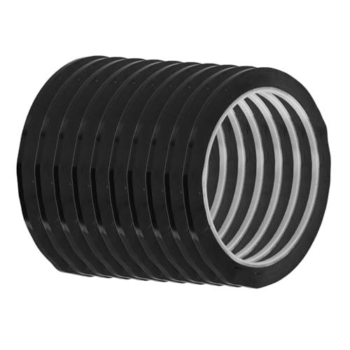 Alipis 10 Stück Teiliges Dunkles Pet Klebeband Trocken Abwischbares Whiteboard Markierungsband Selbstklebendes Streifenband Reißfest Rückstandsfrei Entfernbar für Whiteboard Basteln und von Alipis