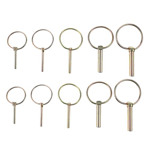 Alipis 10 Stück Teiliges Federstecker Sicherungsstifte aus Verzinktem Kohlenstoffstahl Rostfrei Anhängerkupplung Anhänger Befestigungssplinte für Pkw Lkw Landmaschinen Alipis 10 Stück Teiliges Federstecker Sicherungsstifte aus Verzinktem Kohlenstoffstahl Rostfrei Anhängerkupplung Anhänger Befestigungssplinte für Pkw Lkw Landmaschinen von Alipis