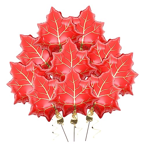 Alipis 10 Stück Teiliges Folienballons Ahornblatt Form Herbstliche Thanksgiving Partydekoration Rote Aluminiumfolie Vielseitig Einsetzbar für Fenster Wände und Luft Festliche Alipis 10 Stück Teiliges Folienballons Ahornblatt Form Herbstliche Thanksgiving Partydekoration Rote Aluminiumfolie Vielseitig Einsetzbar für Fenster Wände und Luft Festliche von Alipis