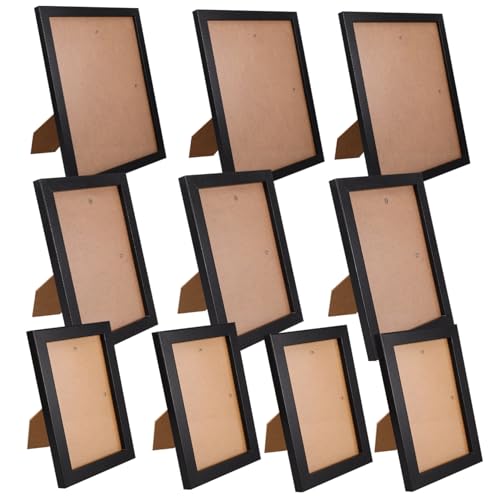 Alipis 10 Stück Teiliges Holz Bilderrahmen Schwarz und Robuste Wandrahmen für Poster Kunstwerke und Erinnerungsfotos Einfache Montage Moderner Minimalistischer Stil für Zuhause und Büro Alipis 10 Stück Teiliges Holz Bilderrahmen Schwarz und Robuste Wandrahmen für Poster Kunstwerke und Erinnerungsfotos Einfache Montage Moderner Minimalistischer Stil für Zuhause und Büro von Alipis