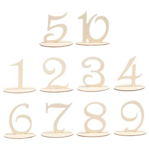 Alipis 10 Stück Teiliges Holz tischnummern Sockel Dekorative Sitzplatzschilder für Hochzeit Bankett Party und Restaurant Langlebig Modern Praktisch Nummerierte Tischdekoration Alipis 10 Stück Teiliges Holz tischnummern Sockel Dekorative Sitzplatzschilder für Hochzeit Bankett Party und Restaurant Langlebig Modern Praktisch Nummerierte Tischdekoration von Alipis