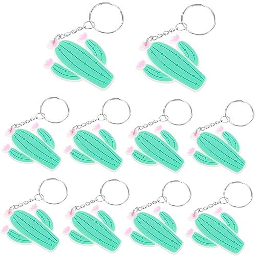 Alipis 10 Stück Teiliges Kaktus Schlüsselanhänger Niedlicher PVC Softgummi Anhänger Langlebig und Flexibel Niedliches Taschen Accessoire für Freunde für Geburtstag Ostern Weihnachten von Alipis