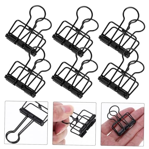 Alipis 10 Stück Teiliges Metall Binder Clips Mittlere Starke Büroklammern aus Legierung Vielseitig Einsetzbar zum Organisieren von Dokumenten Papieren und Akten für Büro und Zuhause von Alipis