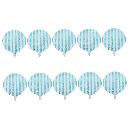Alipis 10 Stück Teiliges Runde Gestreifte Folienballons Candy Farben Aluminiumfarben Metallisch Glänzend für Geburtstagsfeiern Babypartys Vielseitige Partydekoration Langlebig und Alipis 10 Stück Teiliges Runde Gestreifte Folienballons Candy Farben Aluminiumfarben Metallisch Glänzend für Geburtstagsfeiern Babypartys Vielseitige Partydekoration Langlebig und von Alipis