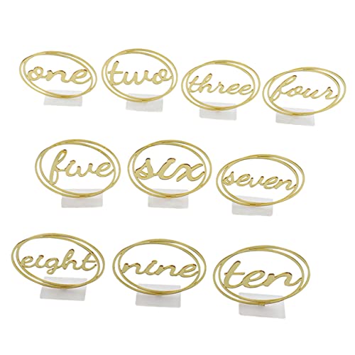 Alipis 10 Stück Teiliges Runde Tischnummern mit Hohlraum Design Englische Zahlen Stabile Hochzeit Tischdekoration Kompakt Langlebig für Hochzeitsfeier Bankett Party und Alipis 10 Stück Teiliges Runde Tischnummern mit Hohlraum Design Englische Zahlen Stabile Hochzeit Tischdekoration Kompakt Langlebig für Hochzeitsfeier Bankett Party und von Alipis