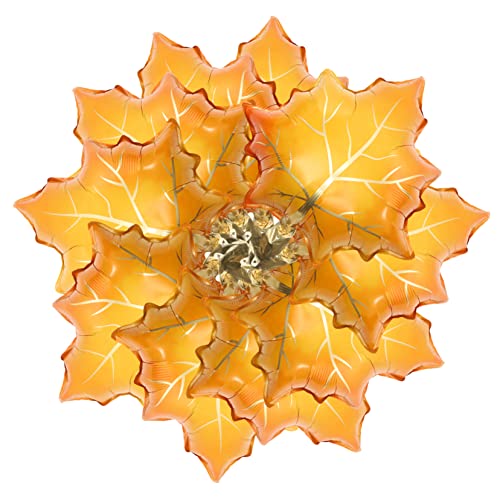 Alipis 10 Stück Teiliges Thanksgiving Folienballons Ahornblatt Form Herbstliche Partydeko Einfach Aufzublasen Attraktives Design für Festliche Raumgestaltung von Alipis