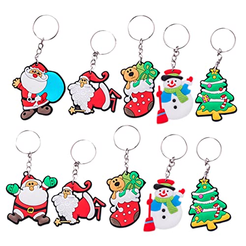 Alipis 10 Stück Teiliges Weihnachtsmann Schlüsselanhänger Kreative Weihnachtsdeko und Praktische Anhänger für Schlüssel Taschen und Geschenkverzierung Alipis 10 Stück Teiliges Weihnachtsmann Schlüsselanhänger Kreative Weihnachtsdeko und Praktische Anhänger für Schlüssel Taschen und Geschenkverzierung von Alipis