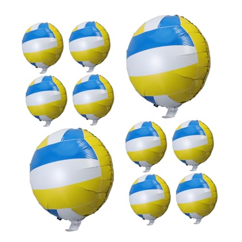 Alipis 10 Stück Volleyball Ballon Sport Ballon aus Aluminiumfolie für Volleyball Partys Strand Events und Geburtstagdekorationen Langlebig und Tragbar Alipis 10 Stück Volleyball Ballon Sport Ballon aus Aluminiumfolie für Volleyball Partys Strand Events und Geburtstagdekorationen Langlebig und Tragbar von Alipis