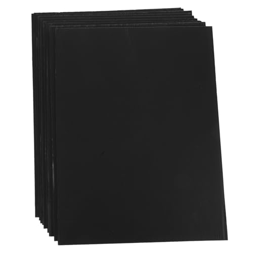 Alipis 10 Stück Wellblech Wellpappe aus Kunststoff leeres Hofzeichen gewellte Kunststoffdächer Kunststoffwellpappe dicke Plakatwand Verpackungen aus Wellpappe Visionstafel Schwarz von Alipis