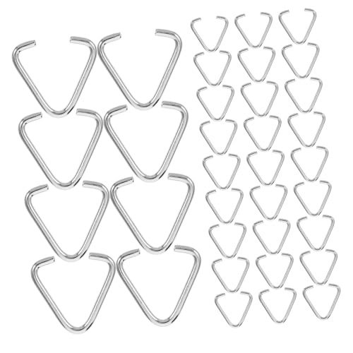 Alipis 100 Stück Dreieckige Sprungringe Robuste Verbindungsringe für Schmuck Schlüsselanhänger und Diy Projekte Einfach Anzubringen für Kreative Bastelarbeiten von Alipis