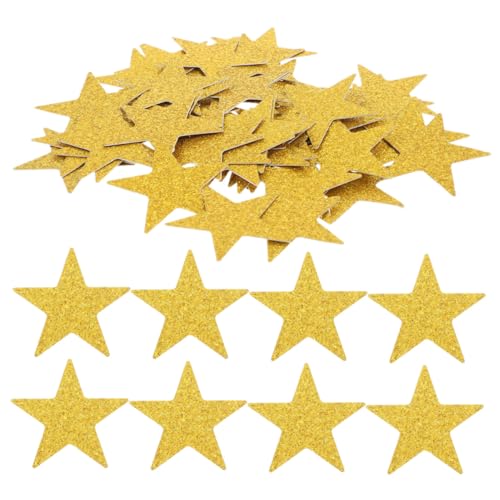 Alipis 100 Stück Goldene Glitzer Papiersterne Doppelseitig Stern Konfetti für DIY Basteln Geburtstagsfeiern Hochzeiten Partydekoration Umweltfreundlich von Alipis