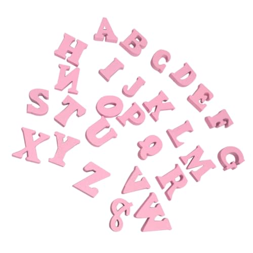 Alipis 100 Stück Holzbuchstaben DIY Holzscheiben Bastelverzierungen Kreative Buchstaben Holzchips zum Bemalen und Basteln für Erwachsene von Alipis