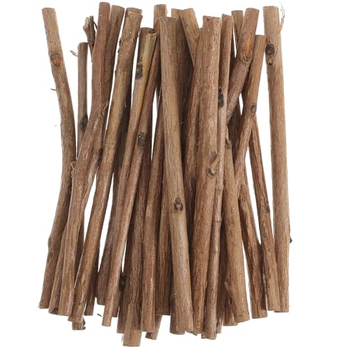 Alipis 100 Stück Holzstäbchen, Teebaumholzzweige 10 Cm X 0,3–0,5 Cm, Rustikale Bastelstäbchen für Diy-projekte, Foto-requisiten, Hochzeits- Und Tischdekorationen von Alipis