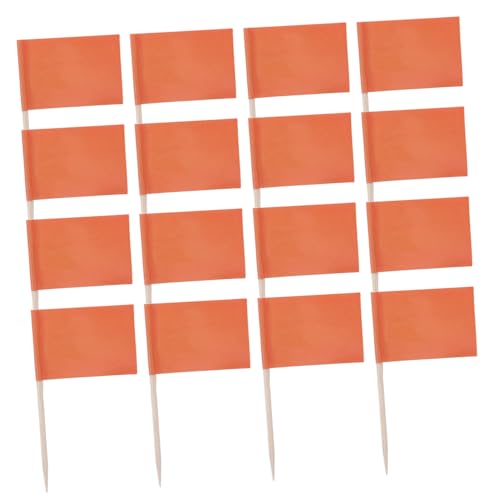 Alipis 100 Stück Mini Zahnstocher Flaggen Cupcake Topper in Orange Stabile Food Marker für Partybuffets Käse und Obstdekoration Wiederverwendbare Essbare Kuchenflaggen Alipis 100 Stück Mini Zahnstocher Flaggen Cupcake Topper in Orange Stabile Food Marker für Partybuffets Käse und Obstdekoration Wiederverwendbare Essbare Kuchenflaggen von Alipis