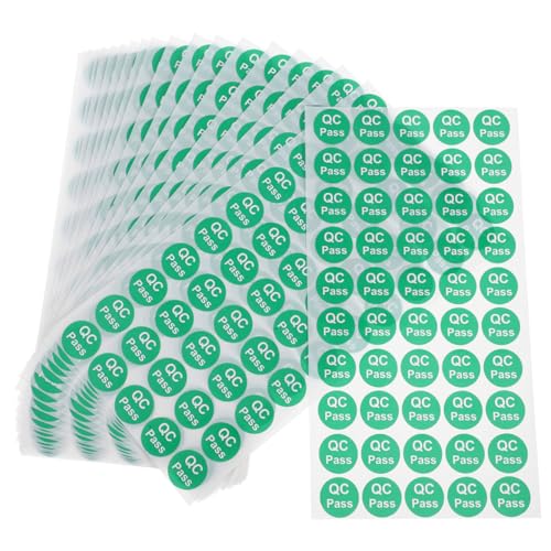 Alipis 1000 Stück Qualitätsprüfetikettenaufkleber Prüfaufkleber Geräteetiketten Qc Etiketten Debitkartenaufkleber Kreditkartenaufkleber Versandetiketten Thermopapier von Alipis