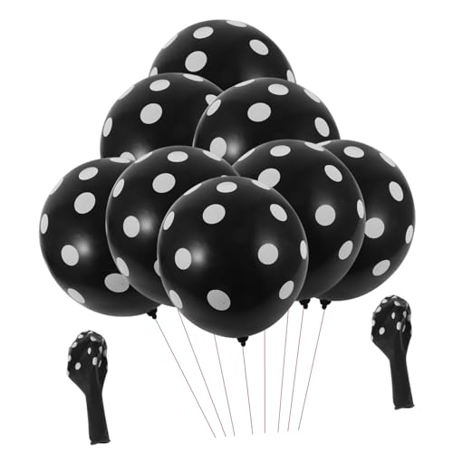 Alipis 100Stücke Dot Luftballons Latex Ballons Für Geburtstagsfeiern Hochzeiten Und Partydekorationen Mit Weißen Partyzubehör Für Große von Alipis