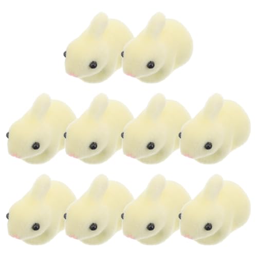 Alipis 10St Beflockung Kaninchen Ornament Kuchen Dekoration mini Garten plüsch hase Kleiner Deko Hase Kleiner Hase Mooskaninchenfiguren Miniatur-Kaninchenfiguren Schaum Light Brown Alipis 10St Beflockung Kaninchen Ornament Kuchen Dekoration mini Garten plüsch hase Kleiner Deko Hase Kleiner Hase Mooskaninchenfiguren Miniatur-Kaninchenfiguren Schaum Light Brown von Alipis