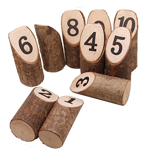Alipis 10Stücke Mini Holzstümpfe Tischnummer Rustikale Anzeigen für Hochzeiten Geburtstagsfeiern Babypartys und Einzigartige Tischdekoration aus Echtem Holz Alipis 10Stücke Mini Holzstümpfe Tischnummer Rustikale Anzeigen für Hochzeiten Geburtstagsfeiern Babypartys und Einzigartige Tischdekoration aus Echtem Holz von Alipis
