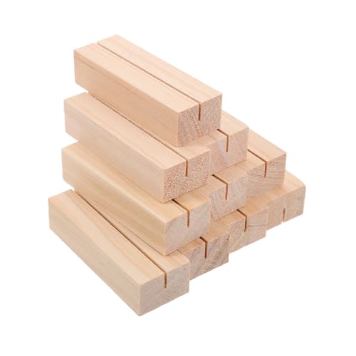 Alipis 10 Stück Visitenkartenhalter Aus Holz für Hochzeiten Rustikale Wohnkultur Karten-organizer Tischkartenhalter Sitzkarten für Hochzeitstische von Alipis